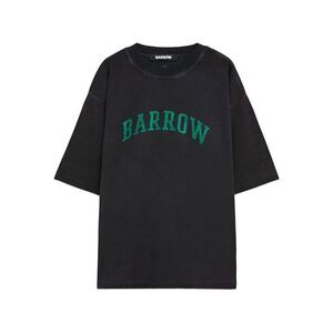 BARROW Arch Logo Glitter Graphic Short Sleeve T-Shirt Men GREY T-Shirts